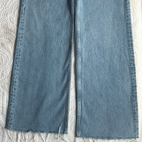 ZARA HIGH RISE WIDE LEG JEANS.Size 10. TALL. - Picture 6 of 14